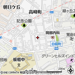 福岡県北九州市小倉北区高峰町周辺の地図
