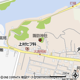 諏訪神社周辺の地図