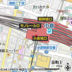 小倉鉄なべ エキナカ店周辺の地図