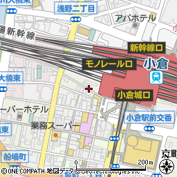 ホテルリブマックス小倉駅前周辺の地図