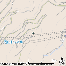 円山トンネル周辺の地図