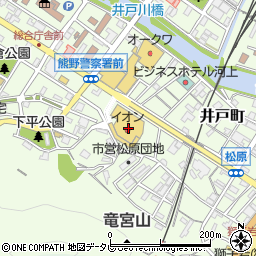 イオン熊野店周辺の地図