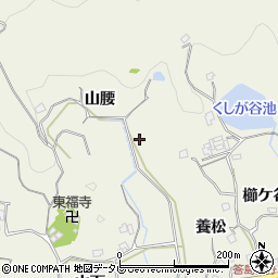 徳島県阿南市内原町山腰周辺の地図