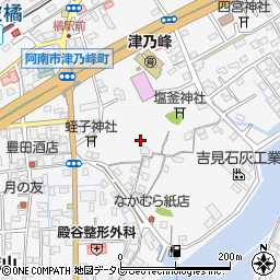 徳島県阿南市津乃峰町戎山周辺の地図
