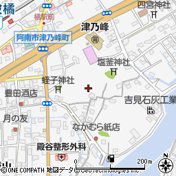 徳島県阿南市津乃峰町（戎山）周辺の地図