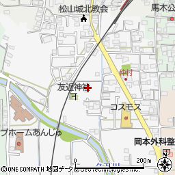 愛媛県松山市安城寺町1648周辺の地図