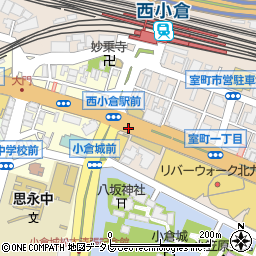 小倉駅前周辺の地図