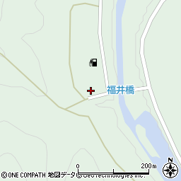 和歌山県田辺市龍神村福井66周辺の地図
