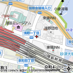 福岡県北九州市小倉北区浅野2丁目15-46周辺の地図