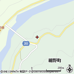 徳島県阿南市細野町中村周辺の地図