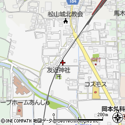 愛媛県松山市安城寺町1745周辺の地図