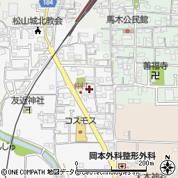 愛媛県松山市安城寺町1587周辺の地図