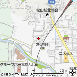愛媛県松山市安城寺町1743周辺の地図
