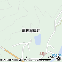 和歌山県田辺市龍神村福井周辺の地図