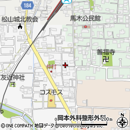 愛媛県松山市安城寺町1588周辺の地図