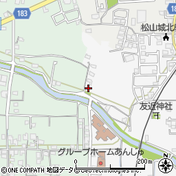 愛媛県松山市安城寺町1683周辺の地図