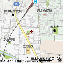 愛媛県松山市安城寺町1596周辺の地図