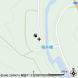 和歌山県田辺市龍神村福井74周辺の地図