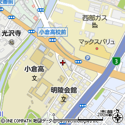 福岡県北九州市小倉北区愛宕周辺の地図
