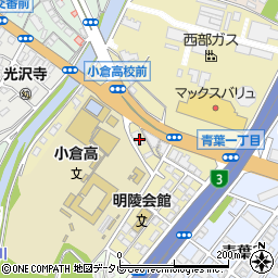 福岡県北九州市小倉北区愛宕周辺の地図