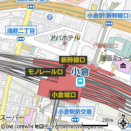 ＪＲ九州ステーションホテル小倉　宿泊予約周辺の地図