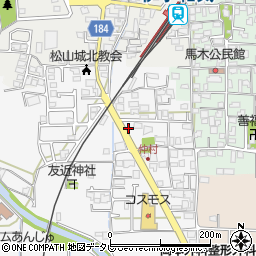 愛媛県松山市安城寺町1629周辺の地図