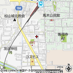 愛媛県松山市安城寺町1595周辺の地図