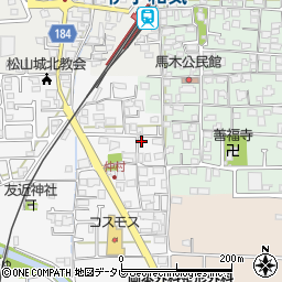 愛媛県松山市安城寺町1593周辺の地図