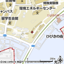 北九州学術研究都市　留学生宿舎周辺の地図