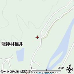 和歌山県田辺市龍神村福井1380周辺の地図