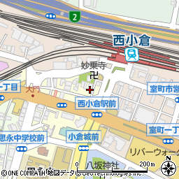 九州ビジネス専門学校３号館周辺の地図