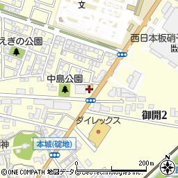 ファミリーマート八幡御開店周辺の地図