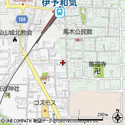 愛媛県松山市安城寺町1591周辺の地図