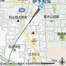 愛媛県松山市安城寺町1607周辺の地図
