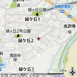 コーポ角田緑ケ丘周辺の地図