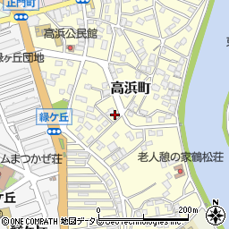 福岡県遠賀郡芦屋町高浜町周辺の地図