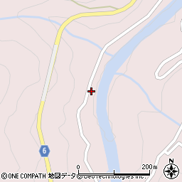 愛媛県四国中央市富郷町津根山周辺の地図