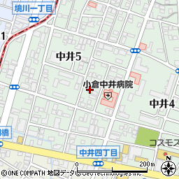 小倉中井病院単身向宿舎周辺の地図