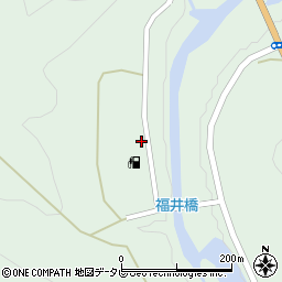 和歌山県田辺市龍神村福井86周辺の地図