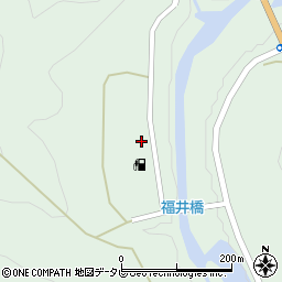 和歌山県田辺市龍神村福井87周辺の地図