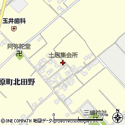 愛媛県西条市丹原町北田野741周辺の地図