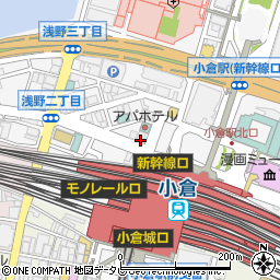 ファミリーマート小倉駅北口店周辺の地図