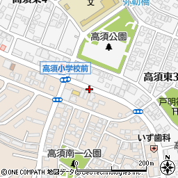 高須小学校前周辺の地図