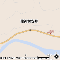 和歌山県田辺市龍神村安井周辺の地図