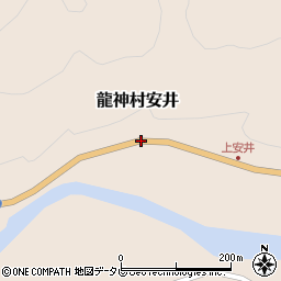 和歌山県田辺市龍神村安井周辺の地図