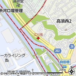 江川橋周辺の地図