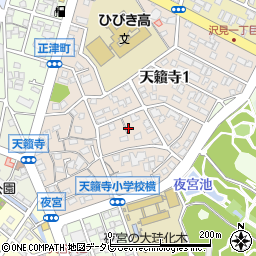 天籟寺南公園周辺の地図