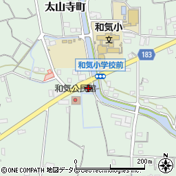 松山市役所和気支所周辺の地図