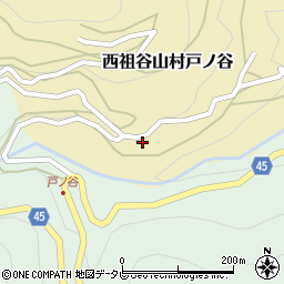 徳島県三好市西祖谷山村戸ノ谷88-8周辺の地図