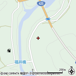和歌山県田辺市龍神村福井870周辺の地図